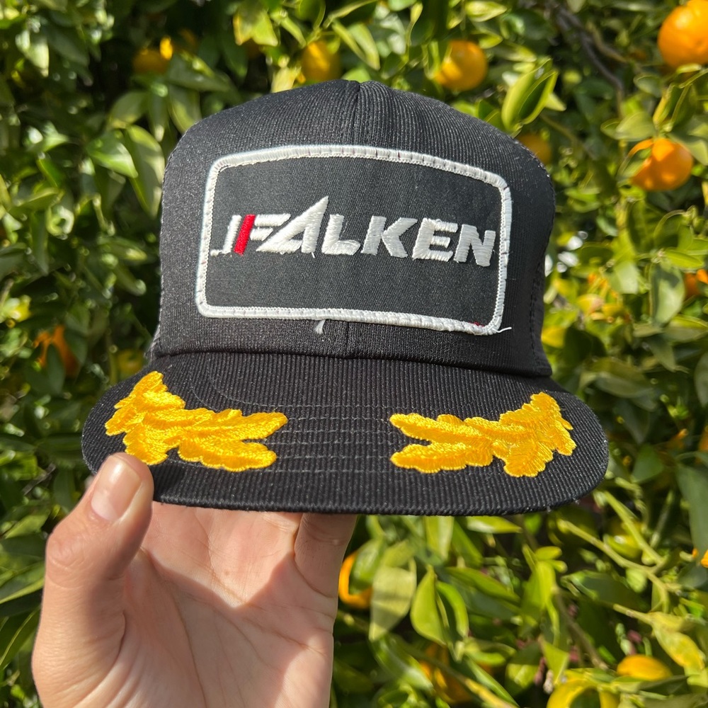 Falken racing tires vintage 80’s trucker snapback.